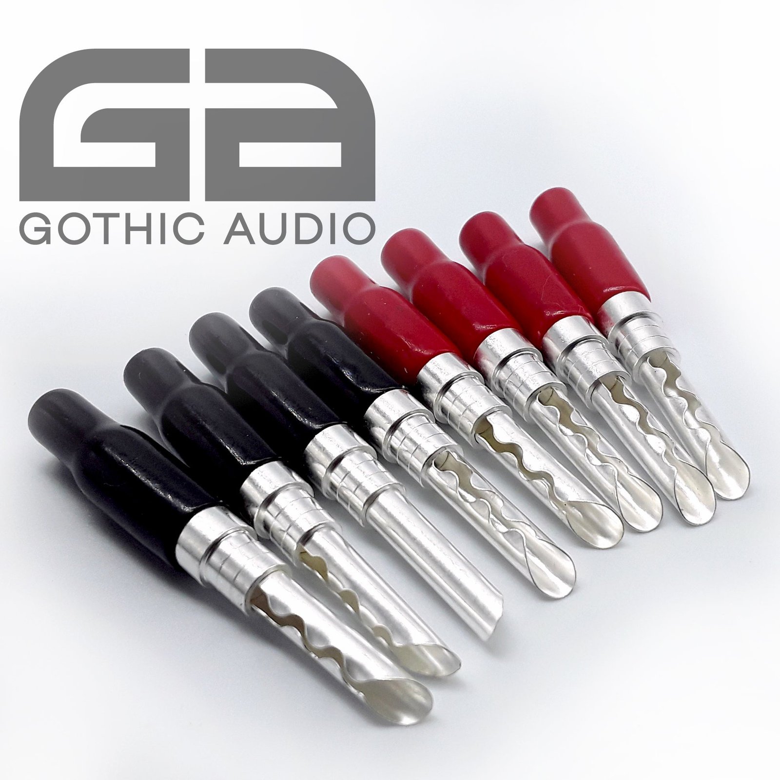 Silver Plated Speaker Banana Plug Z Plug 4mm Connectors x 8